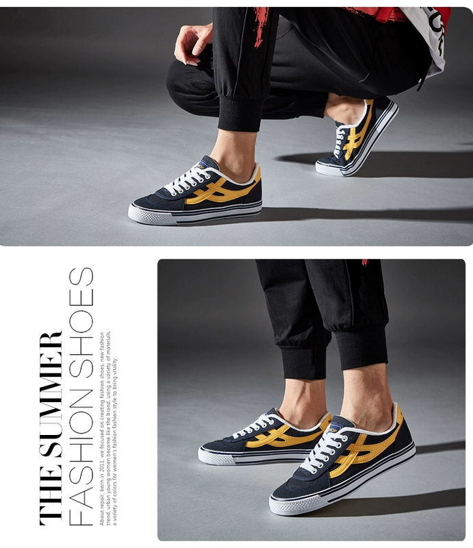 Kéo trở lại sneakers lưới lưới thoáng khí giày thấp để giúp với thịt bò gân dưới mềm giày không trượt giày bóng bàn WK-2 giày thể thao nam đẹp
