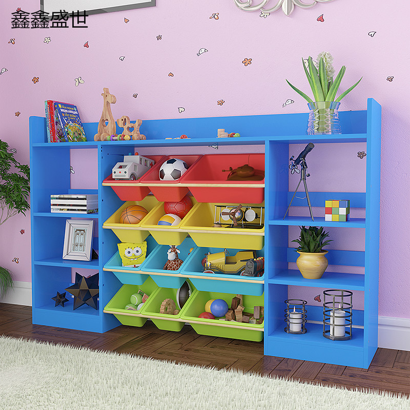 Multifunctional children's toy storage shelf toy finishing rack kindergarten toy cabinet storage rack baby bookshelf