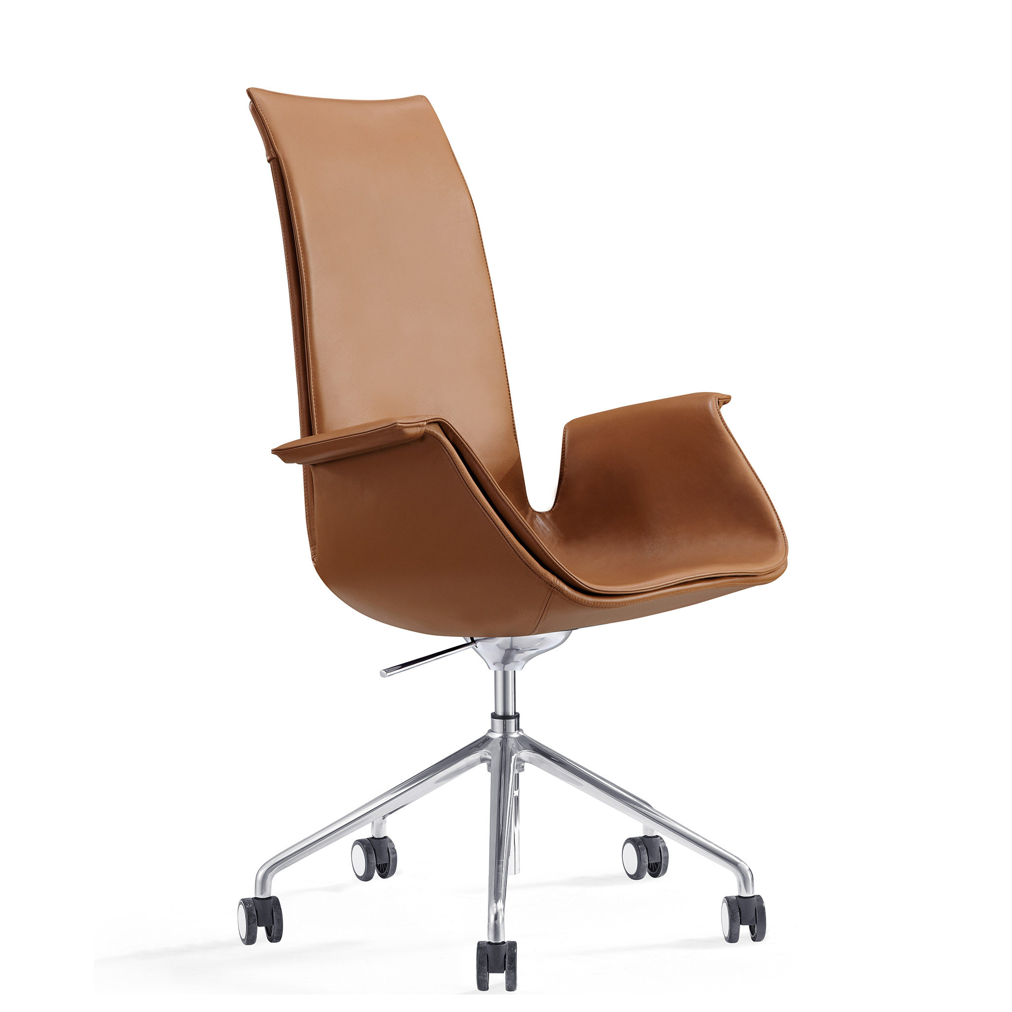 FK Chair Personality Office Chair Genuine Leather Modern Design Computer Swivel Chair Fashion Brief About Five Star Feet Meeting Chair