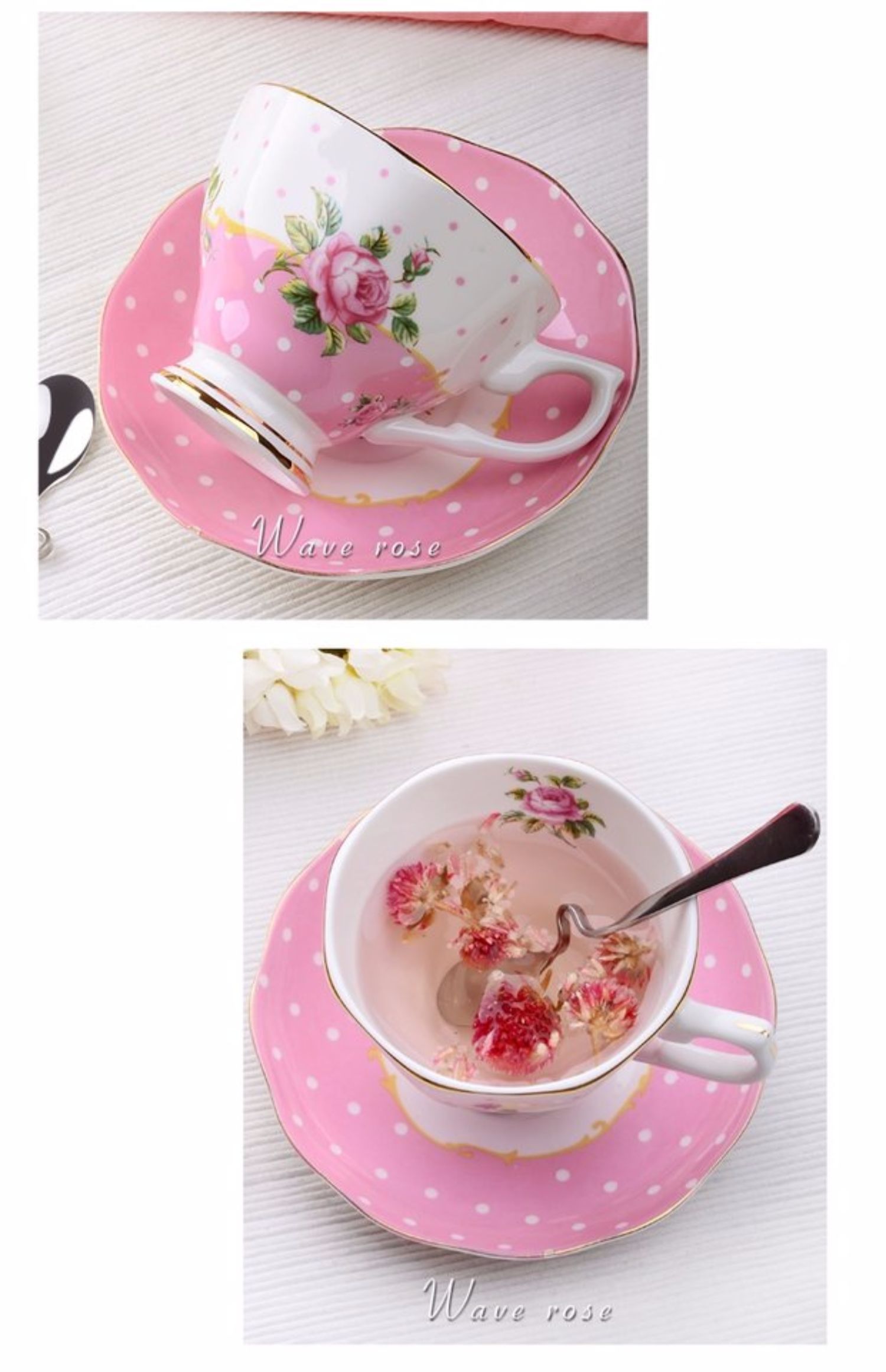 Bone china hộ gia đình cốc cà phê cốc châu Âu và đĩa đặt tiếng Anh trà hoa trà chiều trà đen tách trà đặt chén gốm - Cà phê phin pha cafe inox lớn
