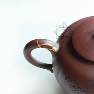 Zhongshe Lacquer Art Gold Repair Purple Clay Pot Repair Crafts Jade Ceramic Antique Repair