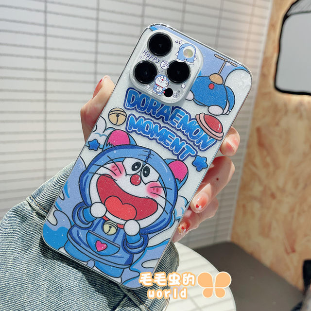 Glitter Transparent Apple Frosted Jingle Cat Back Film