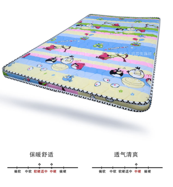 Nệm cọ dừa học sinh 1.0m giường 0.9 / 1.2 / 1.35 / 1.5m1.8x1.9 * 2 m thảm quá mỏng - Nệm nệm gấp 1m6