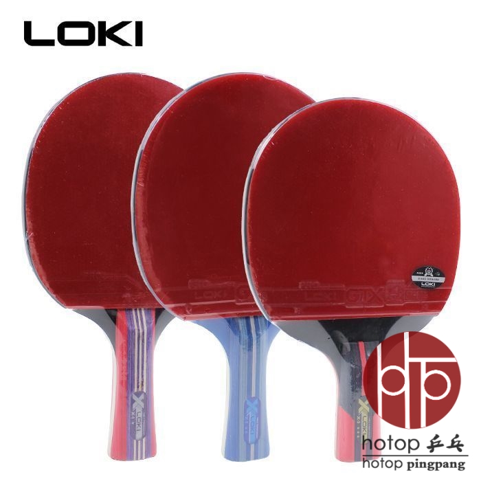 LOKI Raytheon table tennis racket Double anti-X1 X1 X2 X3 X3 ping-pong racket Two Samsung straight and flat finished leather