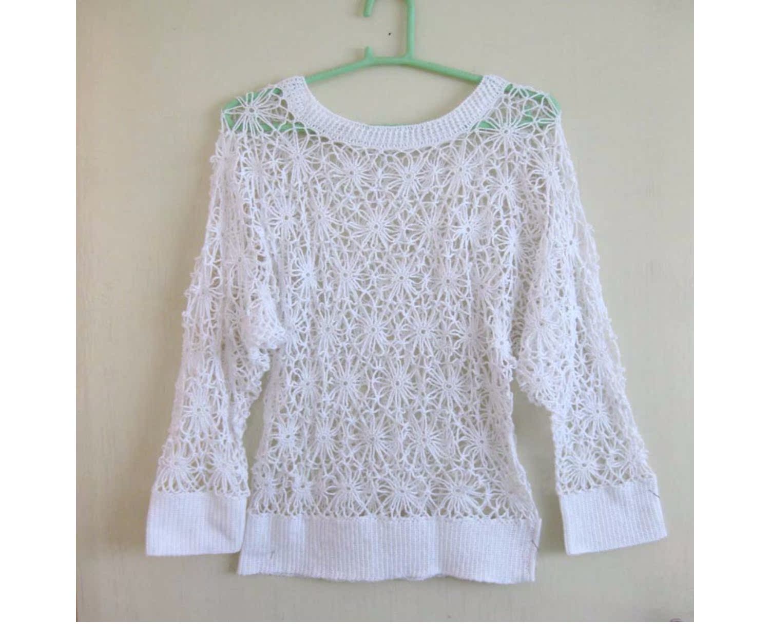 Nữ diễn viên lửa tùy chỉnh Hoa hồng Handmade Handmade Áo dài tay áo thun Áo len nữ Áo len đan 883 - Áo / áo thun thời trang nữ 2021