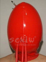  Natural inflatable latex headgear female red elastic latex inflatable headgear cosplay inflatable headgear