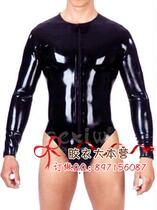  Latex Coat Gel Coat Tight Fit Men Long Sleeve Latex Clod cd Changing Costume Cos Beauty clothes