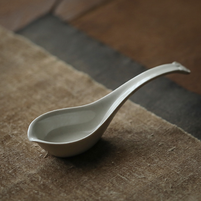 Yajitang Ruyi Grass wood ash glaze spoon bowl brewed tea spoon daily meal spoon