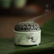 Yedit One stove fragrant hand painted small incense stove hollowed-out stove hollowed out with cover three in