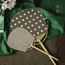 Ya Ji summer cool breeze handmade fabric fan group fan parent-child multi-color