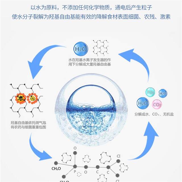 Aca Vegetable Washing Machine, Household Fully Automatic Fruit and Vegetable Meat Cleaning Machine, Pesticide Residue Purification, Sterilization and Disinfection, Food Disinfection Machine