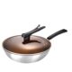 Aca Three-Layer Steel 304 Stainless Steel Cooking Pot Non-Stick Frying Pan Flat-Bottomed Wok Suitable for Gas and Induction Cookers Wm32Hj
