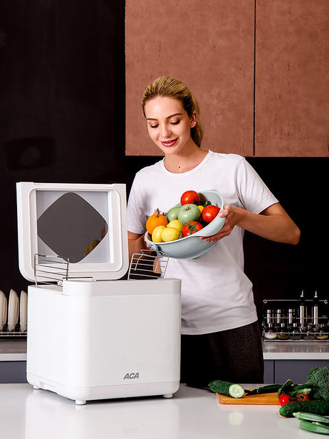 ACA vegetable washing machine household fully automatic fruit and vegetable meat cleaning pesticide residue purification sterilization detoxification food ingredients food sterilizer