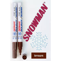 Japanese snowman paint pen brown FCP mid-core brown snowman paint pen Brown Paint MARker
