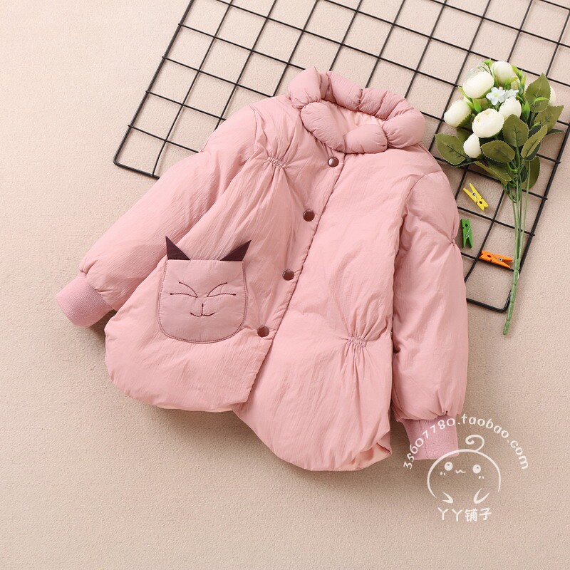Special price Winter light thin section Girls children Baby down jacket Down Neri jacket Long sleeves inside and outside wearing 1-6