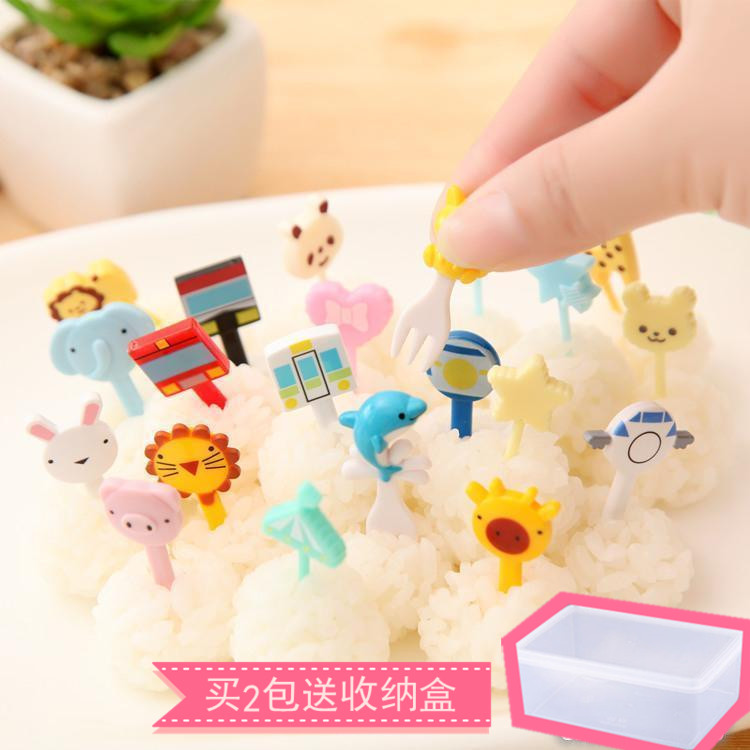 Cute Cartoon Meal fork Fork Fruit Deputy Food Decoration Fork Sign Baby Baby Adult Japanese Creative Department Store