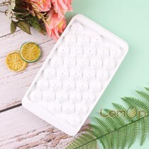 Japanese homemade spherical ice grid with lid three-dimensional round ice hockey ice cube mold refrigerator ice box creative home