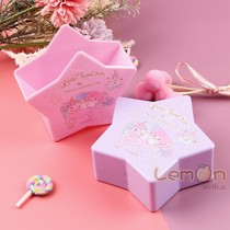 Japan Sanrio pen holder makeup brush tube storage box cartoon star cute girl heart children student stationery