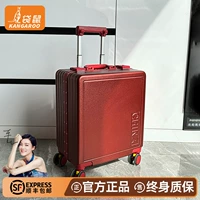 Кенгуру, красный чемодан для невесты для путешествий