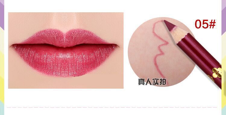 Móc môi lót môi lót chính hãng không thấm nước miễn phí bưu chính dài hạn người mới bắt đầu không tẩy trắng 12 bộ màu cơ sở môi son bút chì maybelline