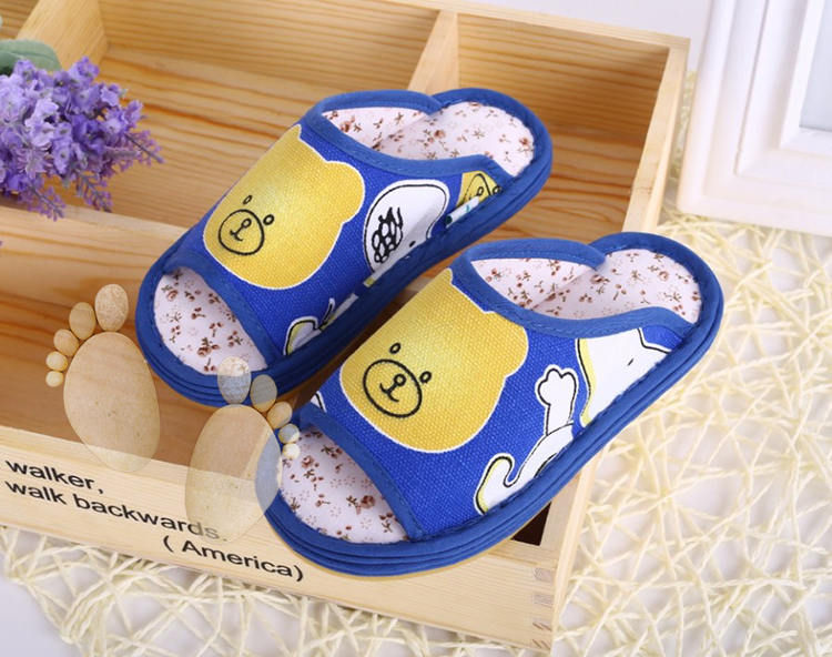 Chaussons enfants en coton pour Toute saison - semelle tendon - Ref 1007381 Image 13