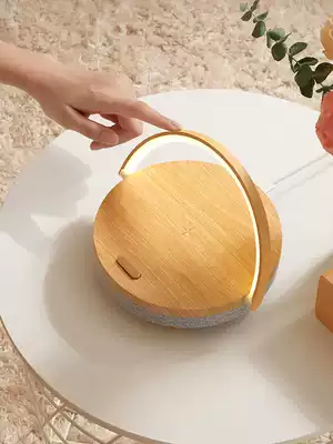 Multifunctional bedside lamp wireless charger speaker bedroom desk lamp Nordic simple modern smart touch night light