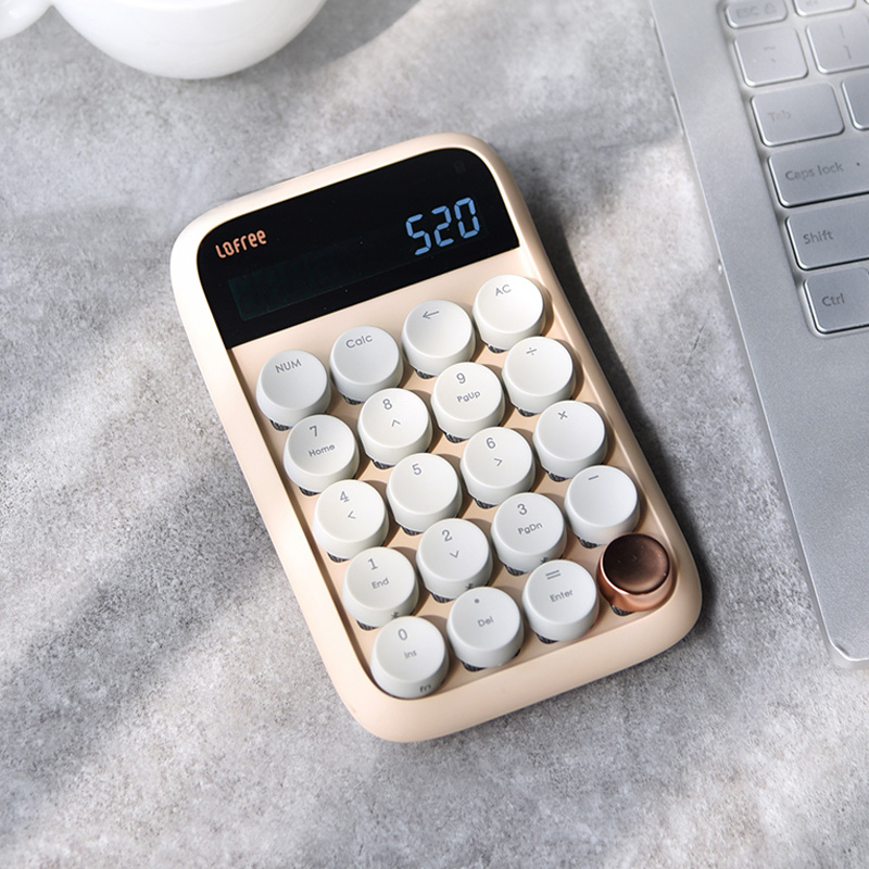 Goddess Charging Calculator LED screen Bluetooth mechanical keyboard fashion women financial office computer machine