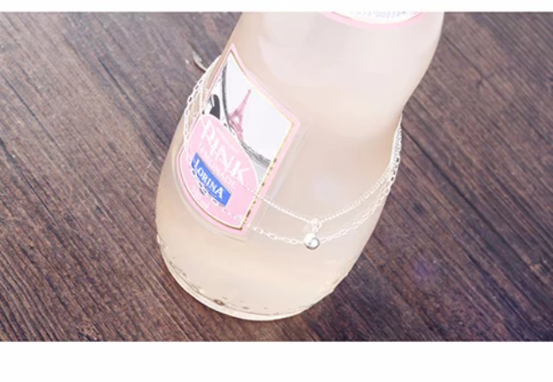 kelly TNHH 925 sterling bạc vòng chân nữ Hàn Quốc đơn giản vòng chân chuông đôi sinh viên Hàn Quốc vòng đeo chân cho nữ