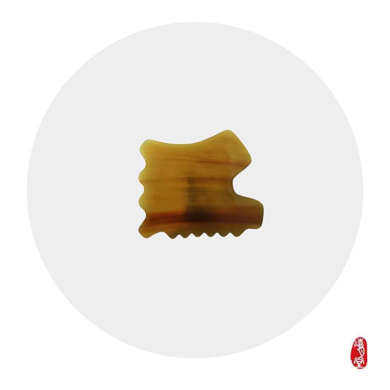 Big ox horn scraping board, shaving face and body, lifting and tightening muscles, customized large size with teaching video