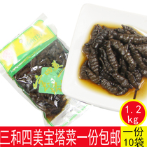 Yangzhou three and four beauty pagoda vegetable screws Pickles Pickles under the meal bag 120g X10 bag specialty