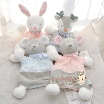 Bean Fleet Little Rabbits Puppet Multifunction 0 can bite and sleep and soothe the interactive toy