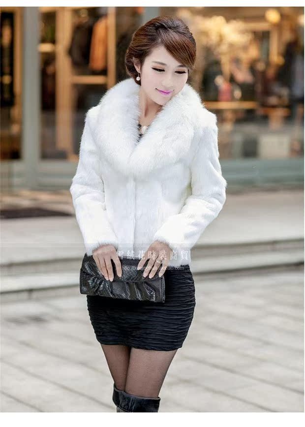 Khuyến mãi chống mùa thu đông và mô hình giả lông thỏ lông ngắn Phiên bản Hàn Quốc của con cáo tự nuôi lông xù lông thú lông ấm áp nữ áo lông cừu uniqlo