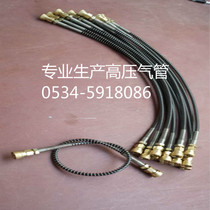 High-pressure air pump hose 63MPA high-pressure air pipe Special stainless steel spring hose High-pressure air pump