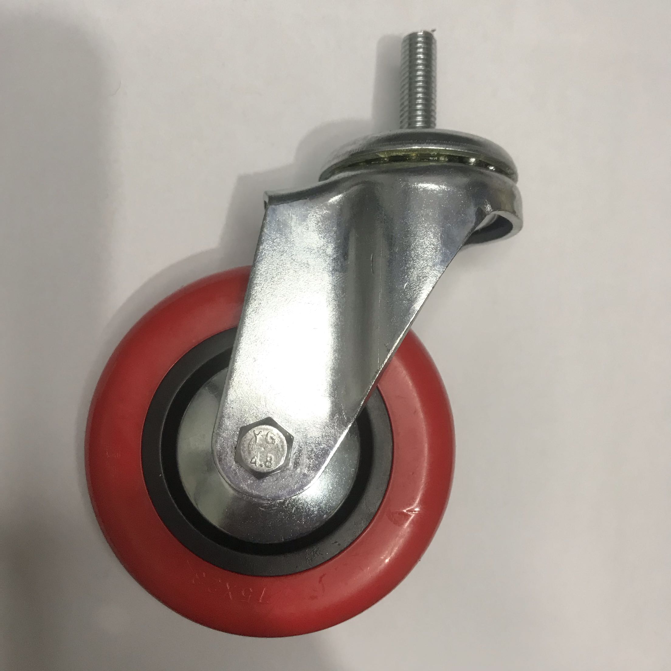 3 Inch M8 M10 Polyurethane Screw Wheel Caster Wheel Universal Wheel