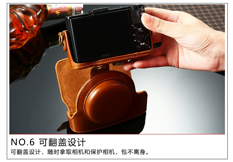 Sony túi máy ảnh thẻ đen RX100 RX100II M2 M3 M4 M5 M6 thẻ đen thẻ đen 5 Trường hợp 3 - Phụ kiện máy ảnh kỹ thuật số túi đựng lens máy ảnh