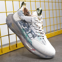 2022 autumn new youth low-cut national tide mens casual shoes thick-soled graffiti breathable mesh sports daddy shoes