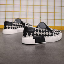 Loafers 2022 autumn new Korean version breathable linen shoes slip-on slip-on fashion sneakers low top fashion mens shoes