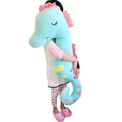 Подушка, плюшевая игрушка для друга для сна, успокаивающая милая кукла, морской конек