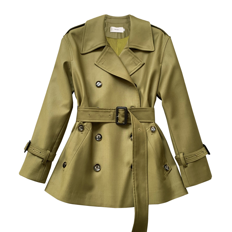 Short windbreaker female little man spring and autumn 2020 Korean version of the new high-end atmosphere chic temperament Hepburn style jacket trend