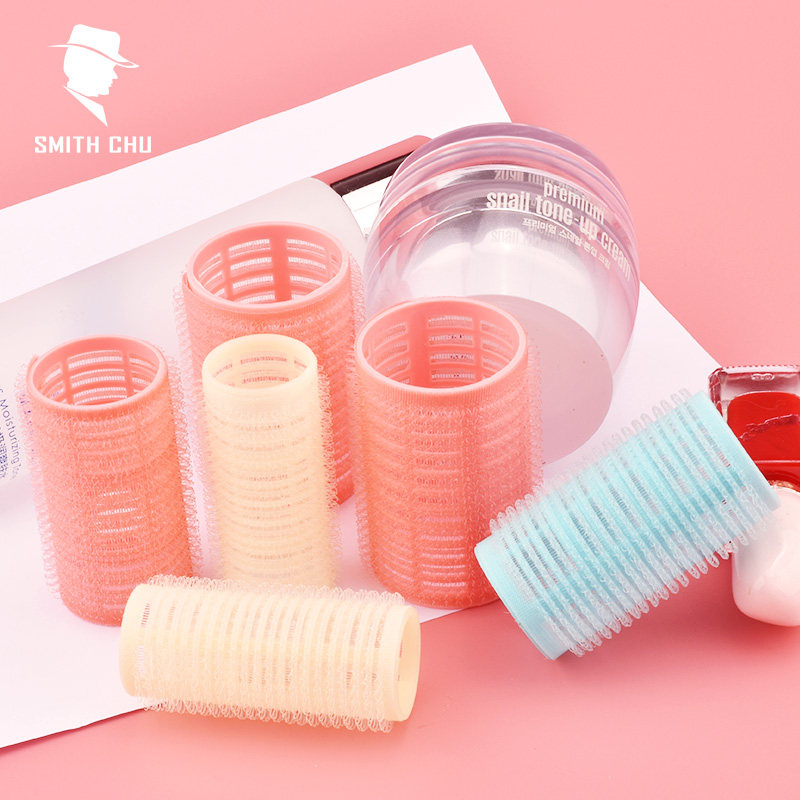 Net red air eight-character bangs curly hair artifact female coil hairpin lazy short hair stereotyped self-adhesive inner button large size