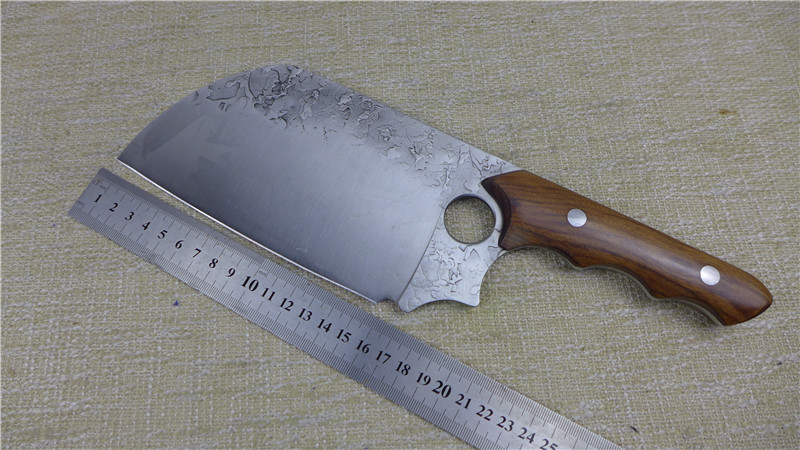 Real forged beating 5CR molybdenum vanadium steel Home Slicing Knife Kitchen Knife kitchen knife styling nice and good with solid wood handle