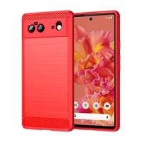 Pixel6 [Red] Soft Shell Shell Anti -FingerPrint Camera