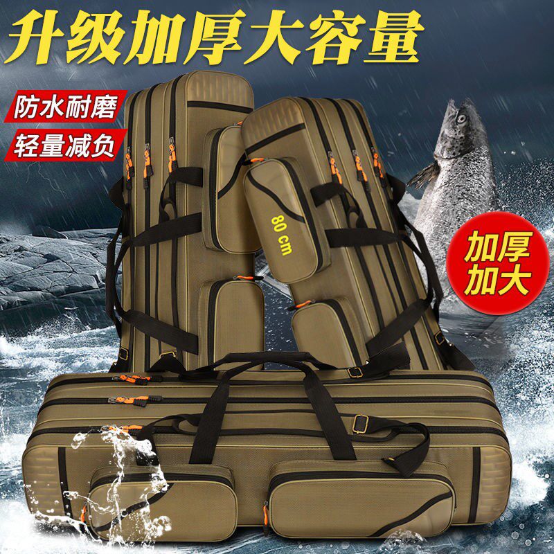 Fishing gear bag special clearance fishing rod bag lightweight multi-functional waterproof sea hand rod bag thickened fishing tackle backpack