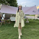 High-end woolen double-sided cashmere coat for women 2024 new autumn and winter mid-length woolen coat for small people