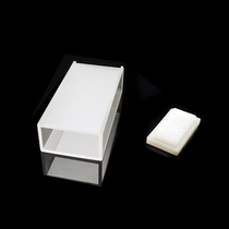 Glass quartz two-sided light cuvette with lid 2cm 20mm optical path spectrophotometer