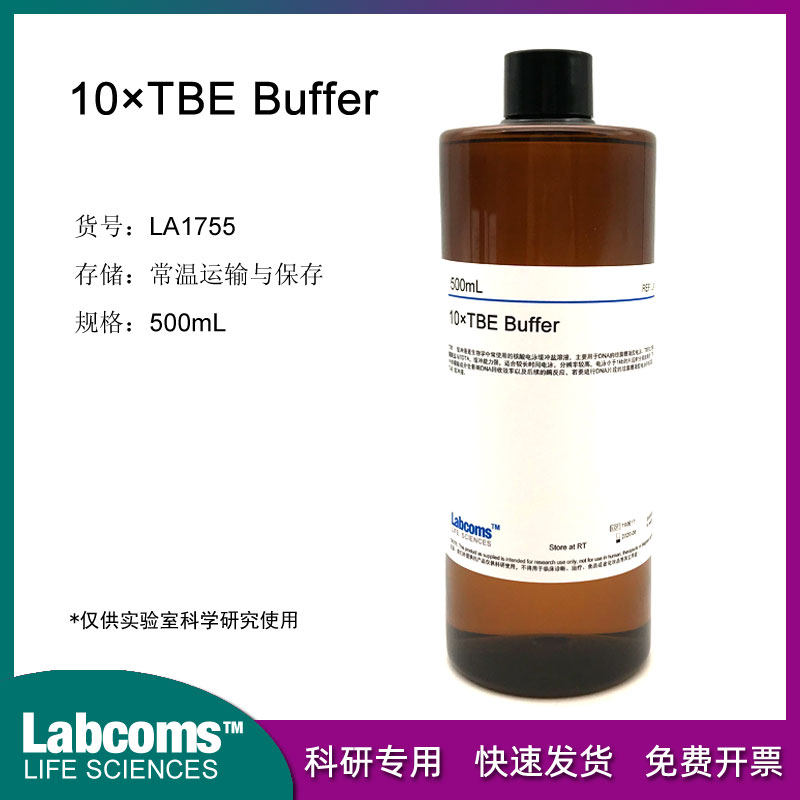 TBE Buffer (10X) Tris Electrophoresis Buffer Spot Coupon 500mL Labcoms