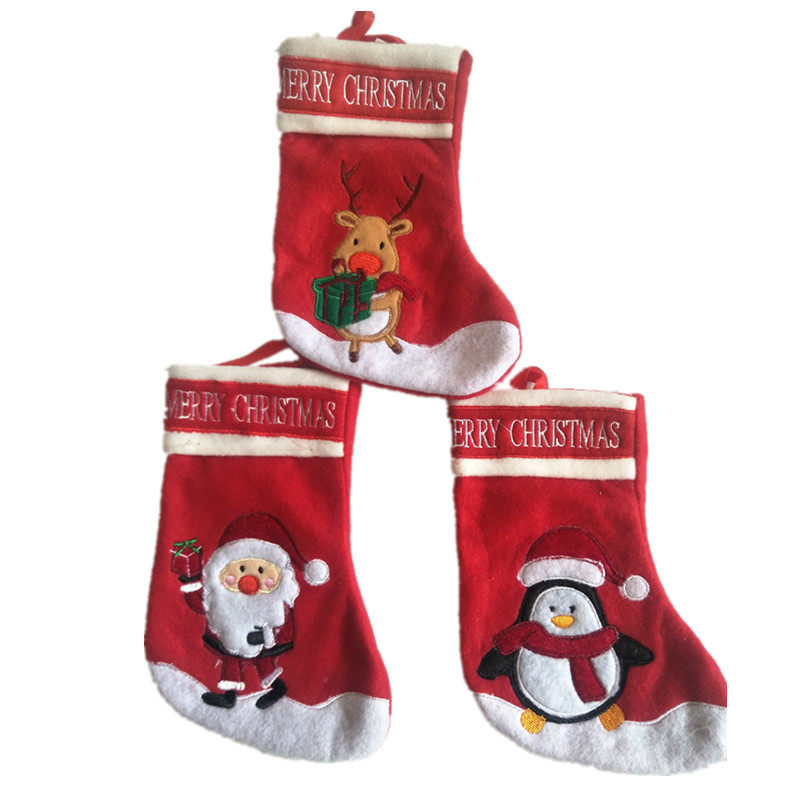 Christmas Socks Children Small Christmas Socks Pendant Candy Gift Bags Small Number Christmas Sox Christmas Tree Pendant