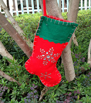  Christmas socks Large high-end embroidered Christmas socks Christmas decoration pendant Christmas stocking