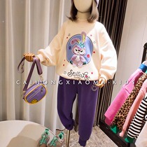 Korean childrens clothing 2022 girls winter plus velvet thickened long-sleeved pullover top for big children and foreign style one-piece velvet sweater