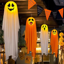 Halloween decorations childrens portable skull ghost lantern horror scene layout props ghost pumpkin lantern hanging decoration
